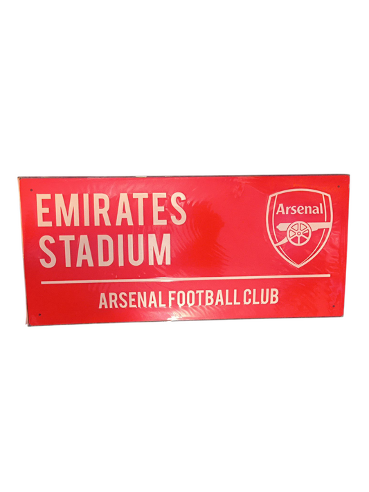 ARSENAL STREET SIGN - RED/WHITE