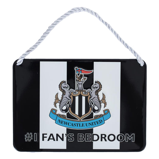 NEWCASTLE UNITED STRIPE BEDROOM SIGN