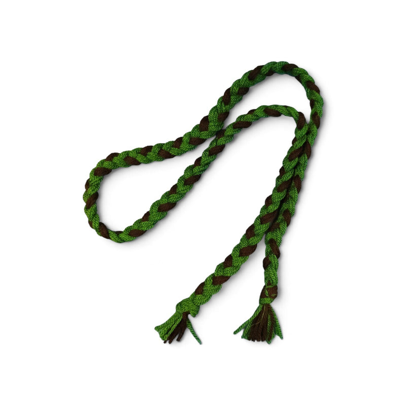 Wool Supporters Plait  - Green/Black