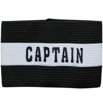 PRECISION CAPTAINS ARMBAND - ADULT BLACK/WHITE