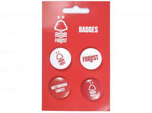 NOTTINGHAM FOREST 4 PACK BUTTON BADGES