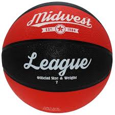 Midwest  - League Basketball  - Size 7  - Black/red