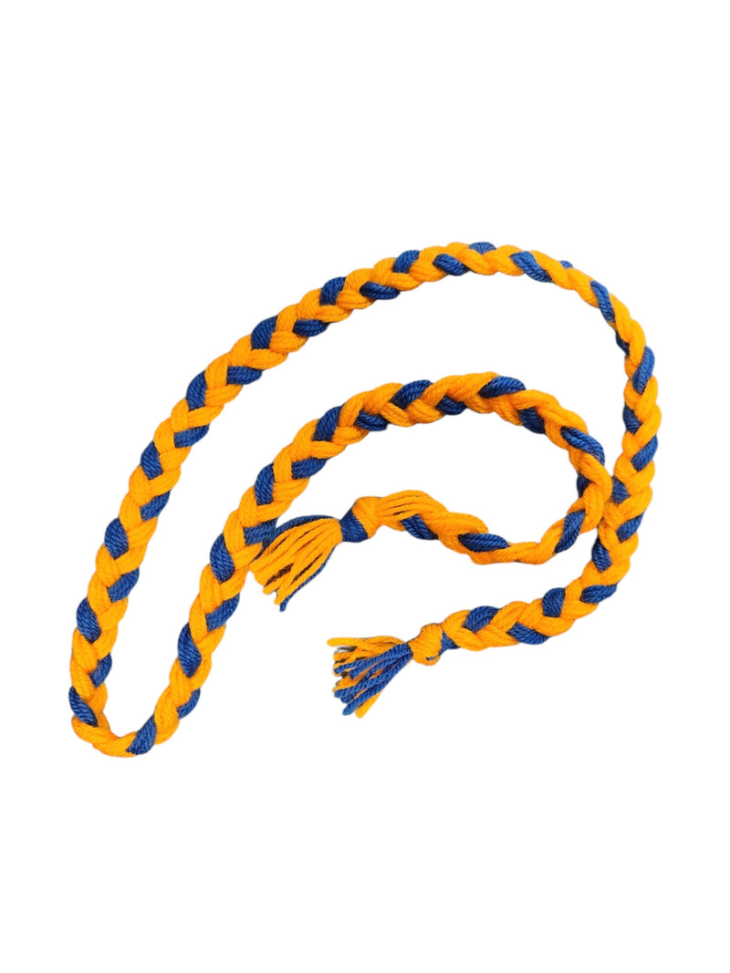 Wool Supporters Plait - Yellow/Blue
