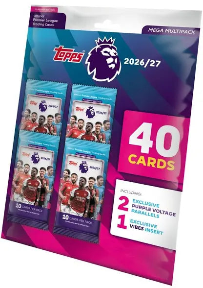 Topps Premier League Trading Cards 2026/27 - Flagship Edition - Mega Multipack