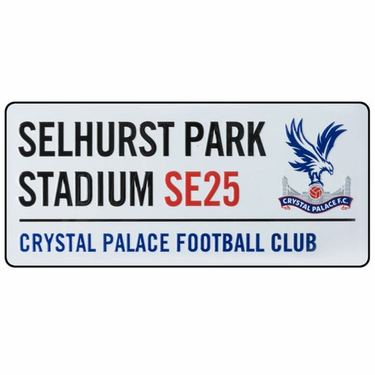 CRYSTAL PALACE STREET SIGN - WHITE