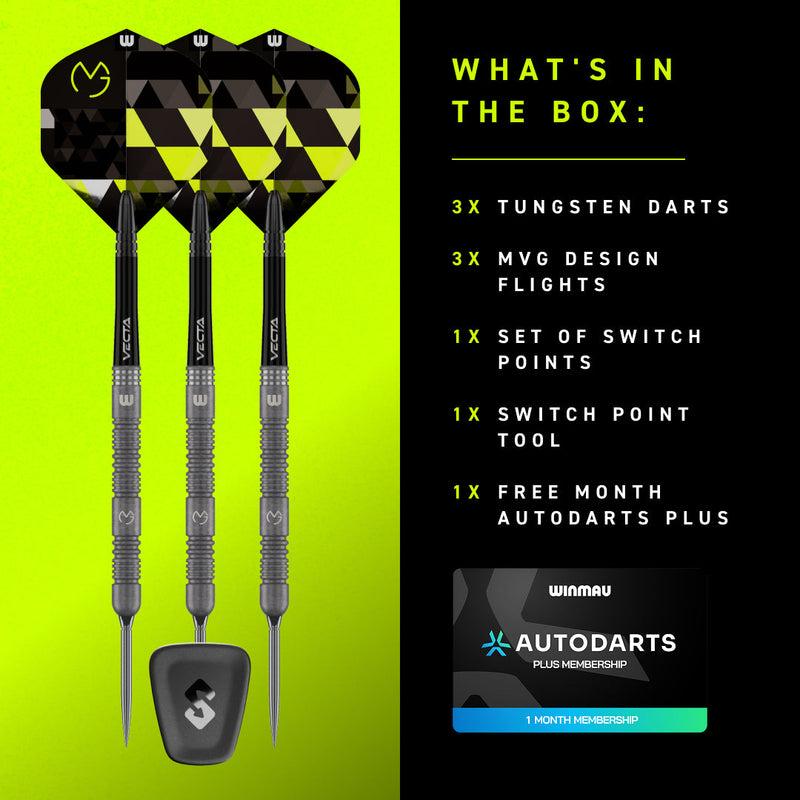 Winmau MVG - TS Switch Point Darts - 90% Tungsten