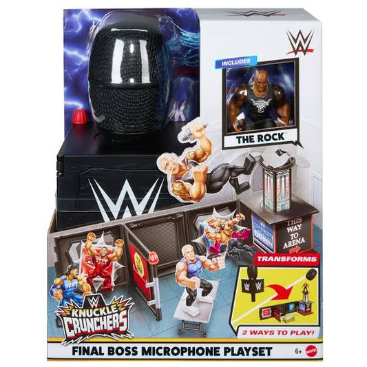 WWE KNUCKLE CRUNCHERS - FINAL BOSS MICROPHONE PLAYESET