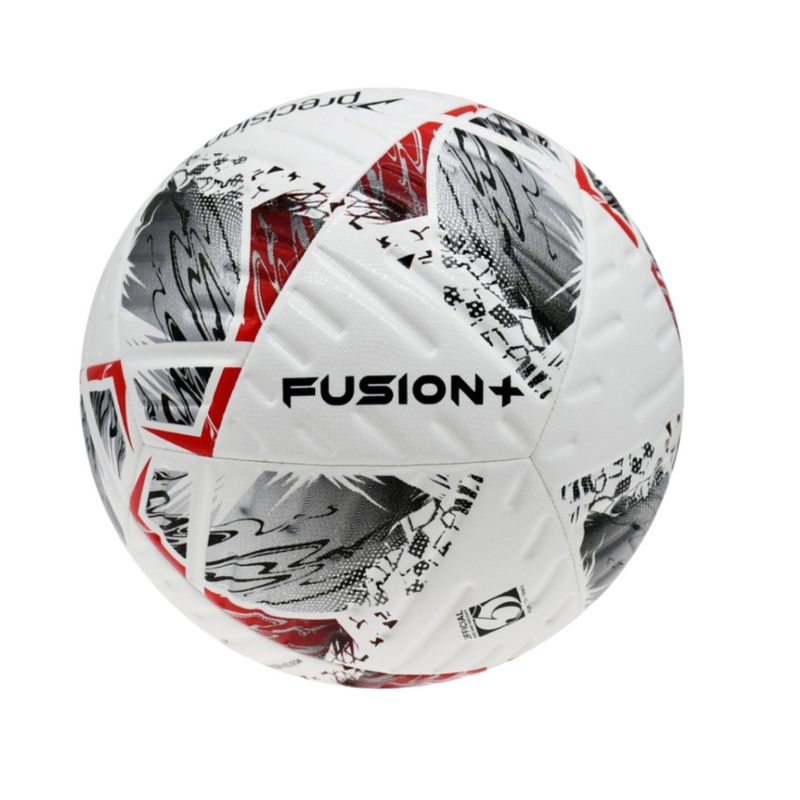 Precision  - Fusion+ FIFA Basic Training Football  - Size 5  - White/Silver/Red/Black