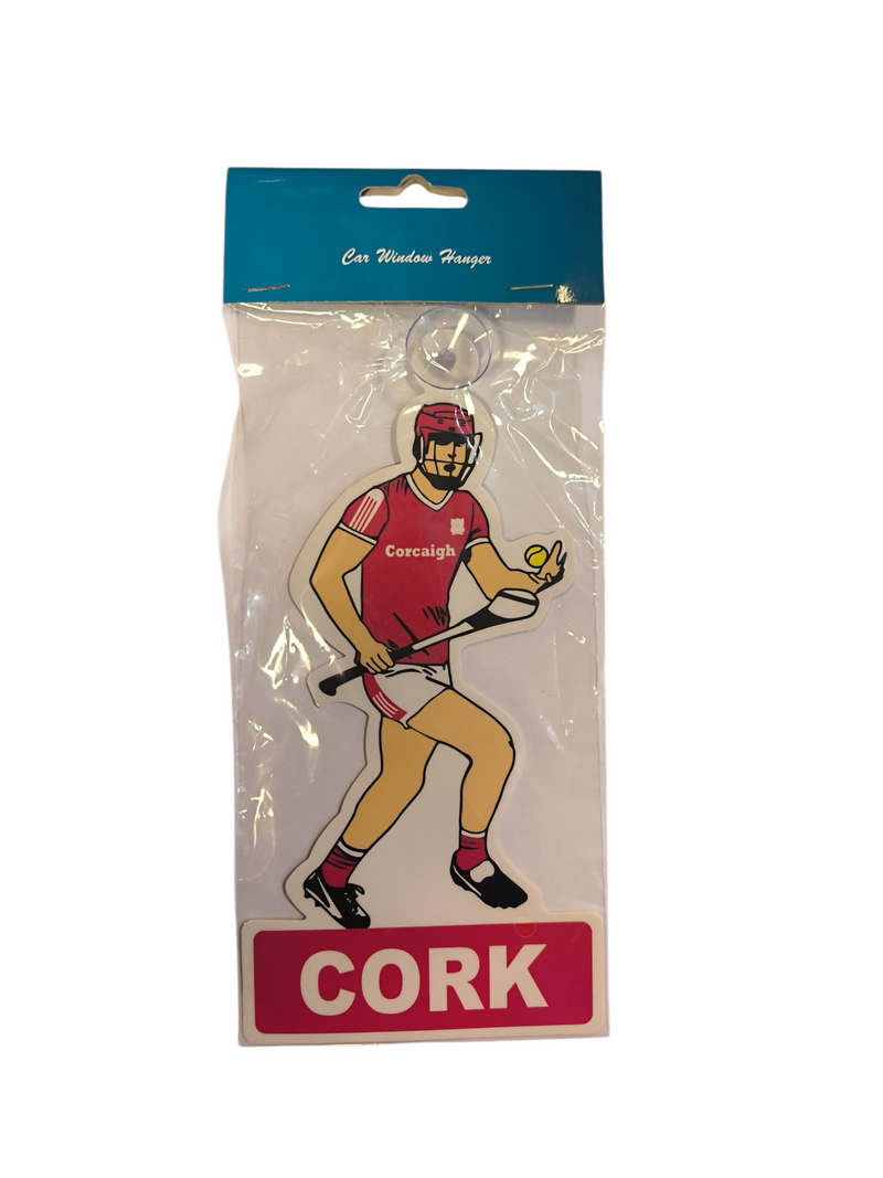 Cork GAA  - Hurler  - Window Hanger