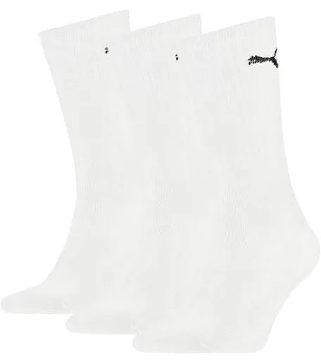 Puma  - Regular Crew Socks  - 3 Pack  - White