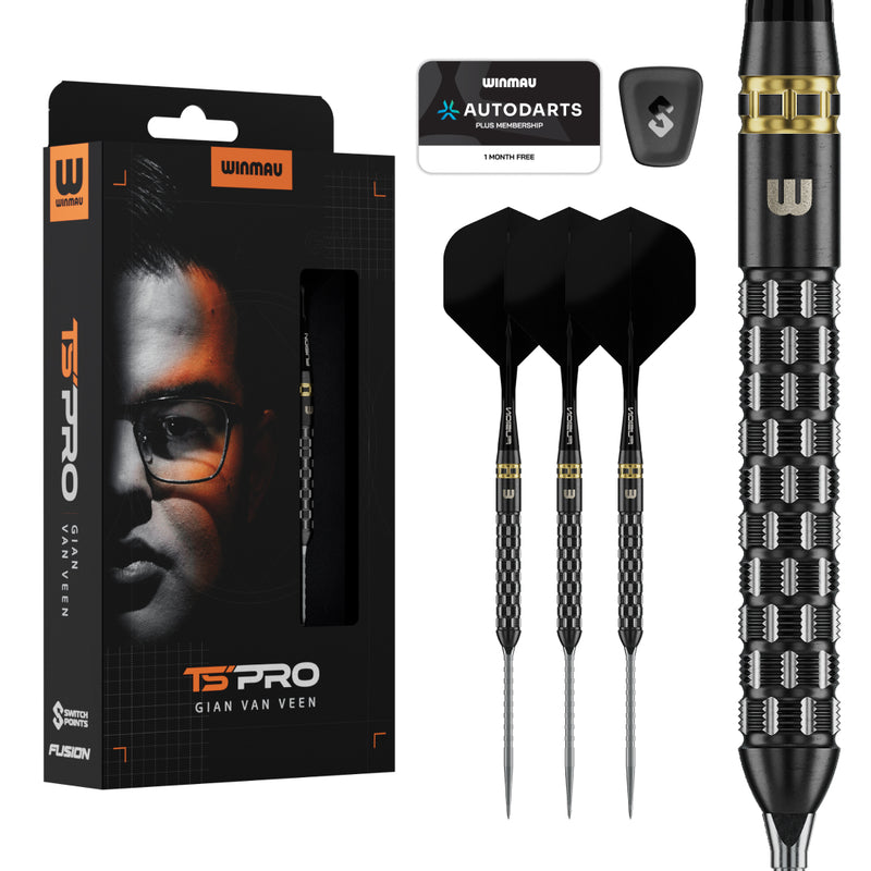 Winmau GVV - Gian van Veen TS PRO Switch Point Darts - 90% Tungsten
