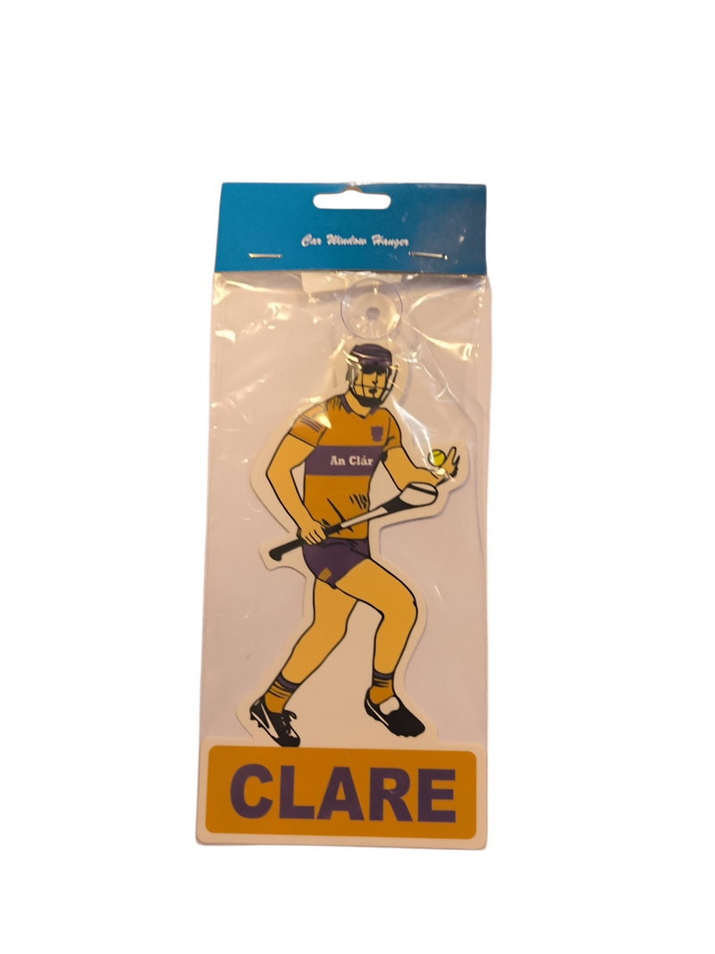 Clare GAA  - Hurler  - Window Hanger