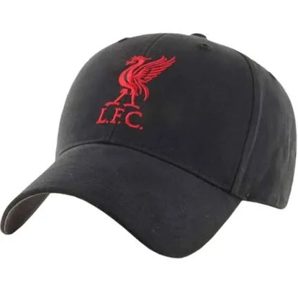 LIVERPOOL CAP BLACK W/RED CREST - YOUTH