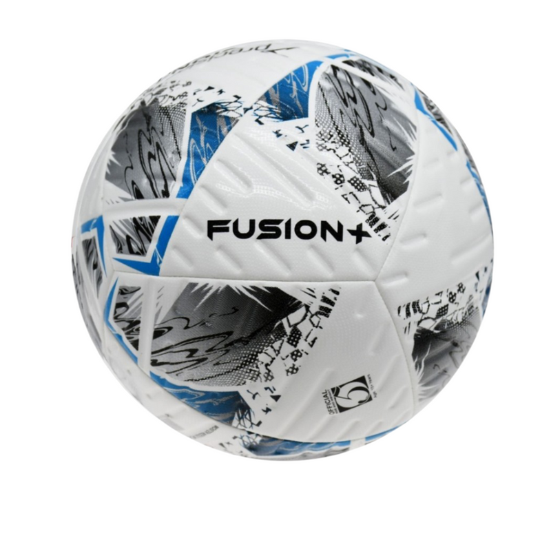 Precision  - Fusion+ FIFA Basic Training Football  - Size 5  - White/Silver/Cyan/Black