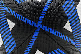 Precision  - Momentum Rugby Ball  - Size 4 - White/Black/Blue