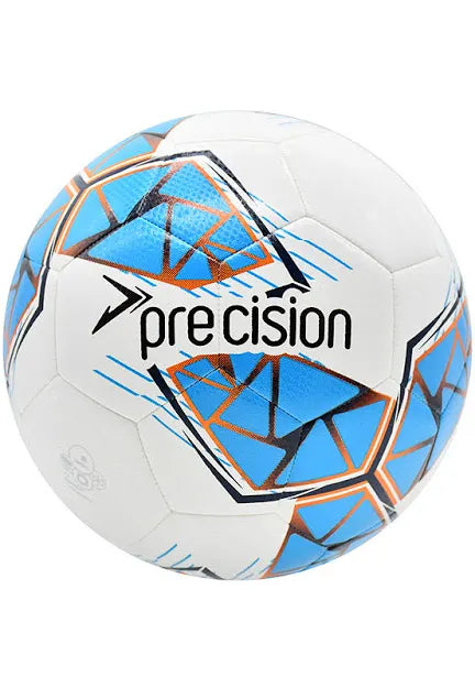 PRECISION FUSION FIFA BASIC TRAINING FOOTBALL SIZE 5 - WHITE/BLUE