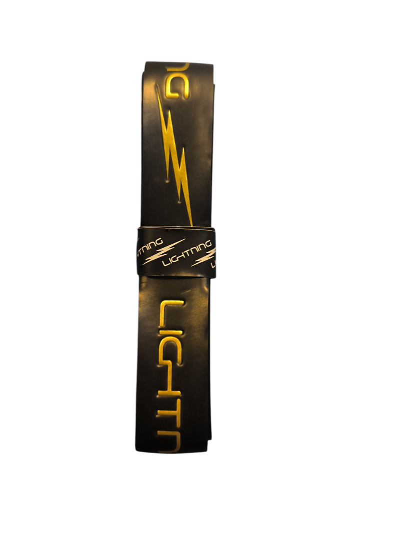 Lightning  - Embossed Hurling Grip  - XL  - Black/Metallic Gold