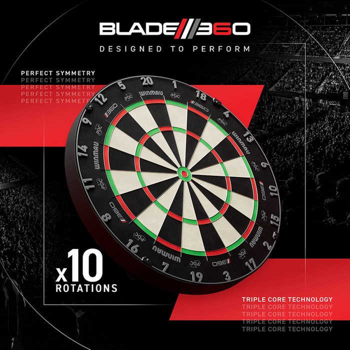 WINMAU BLADE 360 TRIPLE CORE DARTBOARD