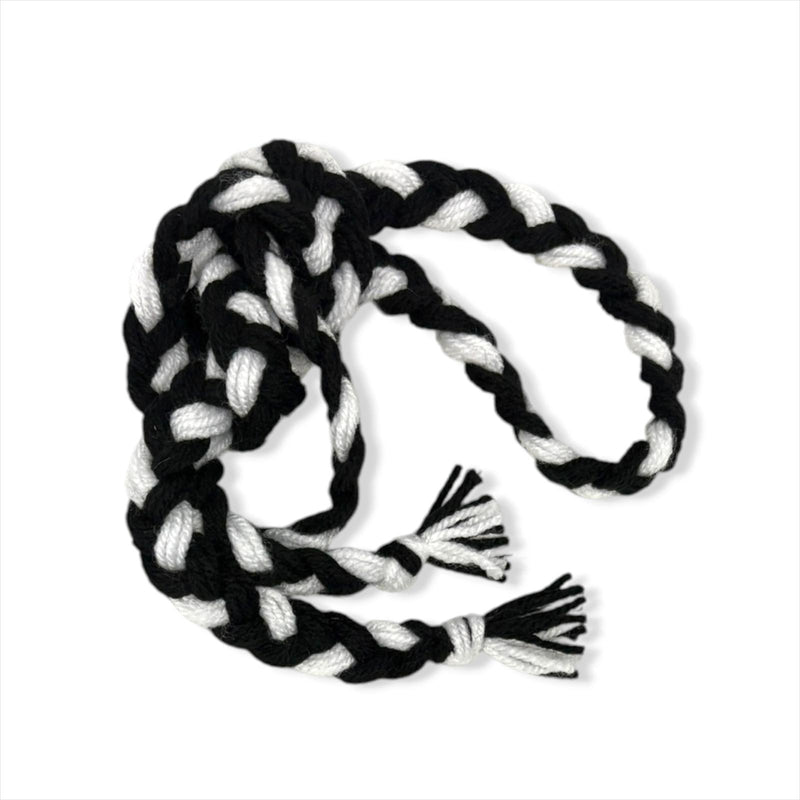 Wool Supporters Plait  - Black/White