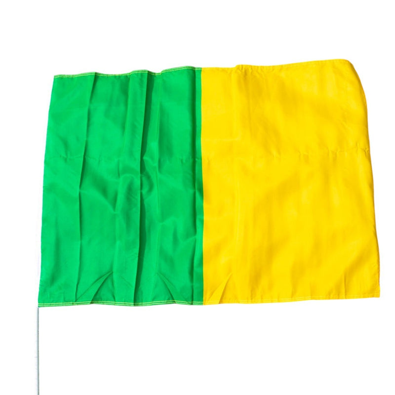 Green/Gold Half & Half Flag  - 3ft x 2ft