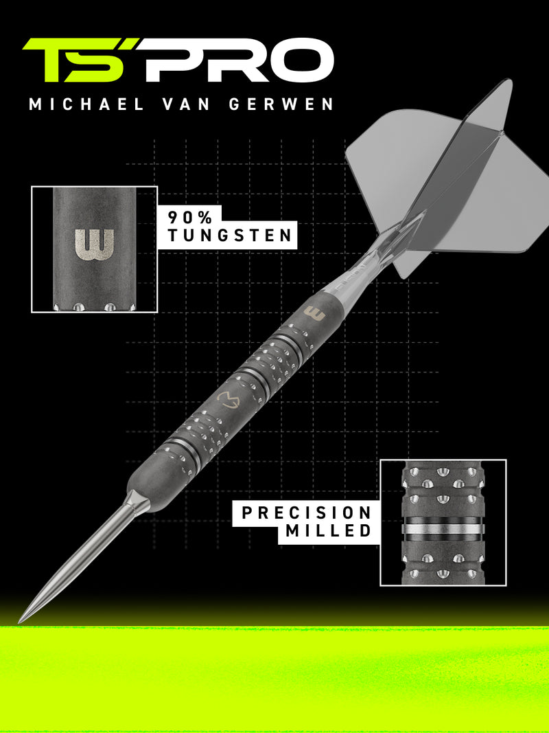 Winmau MVG - TS PRO Switch Point Darts - 90% Tungsten