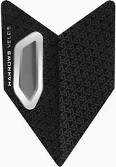 HARROWS VELOS DARTS FLIGHTS - BLACK