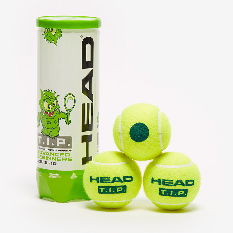 Head  - T.I.P Green Tennis Balls  - 3 Pack