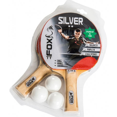 FOX TT SILVER 2 PLAYER TABLE TENNIS SET