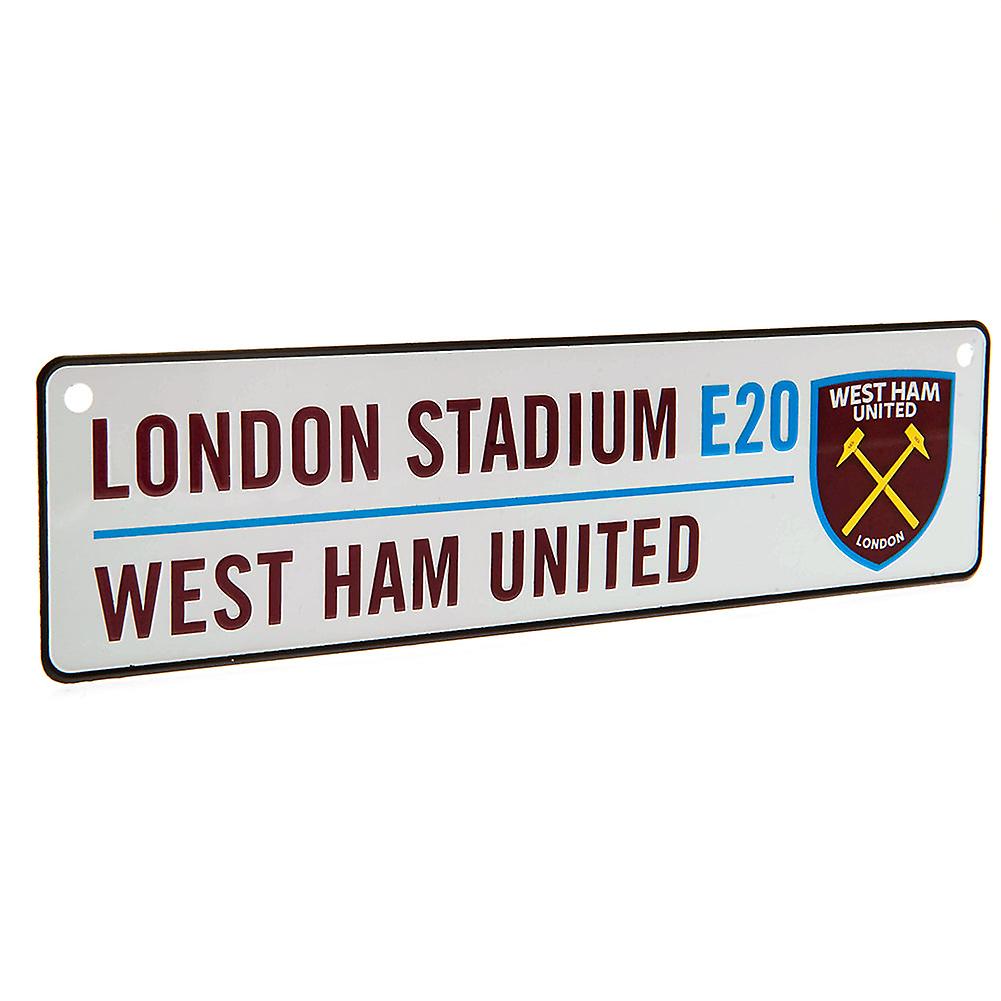 WEST HAM WINDOW STREET SIGN