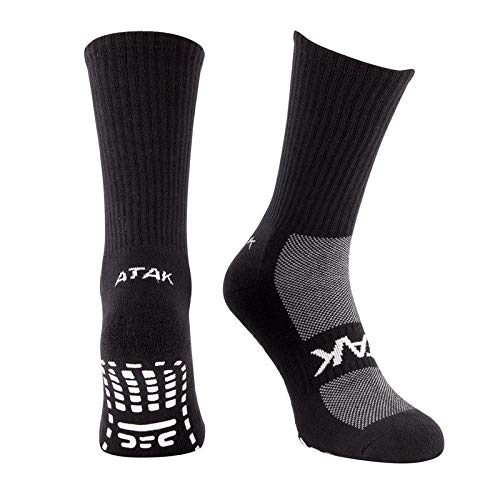 ATAK SHOX MID LEG GRIP SOCKS-BLACK