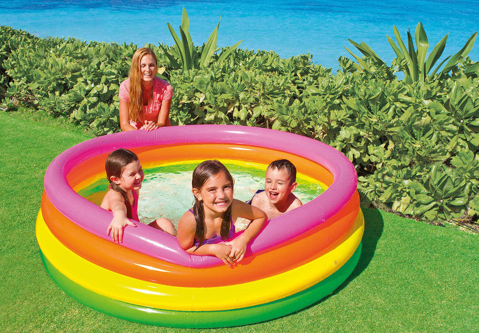 INTEX WET SET RAINBOW PADDLING POOL - 66" X 18"