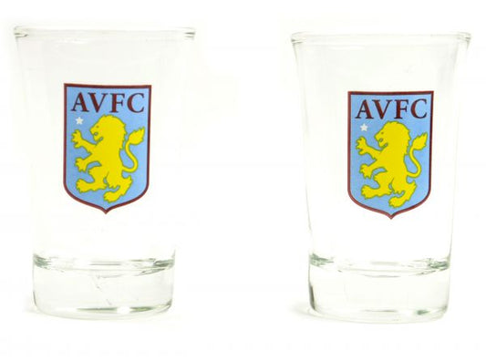 ASTON VILLA 2 PACK SHOT GLASSES