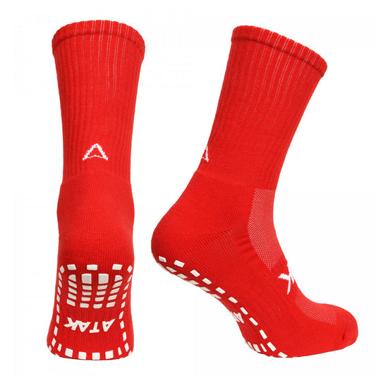 ATAK SHOX MID LEG GRIP SOCKS-RED