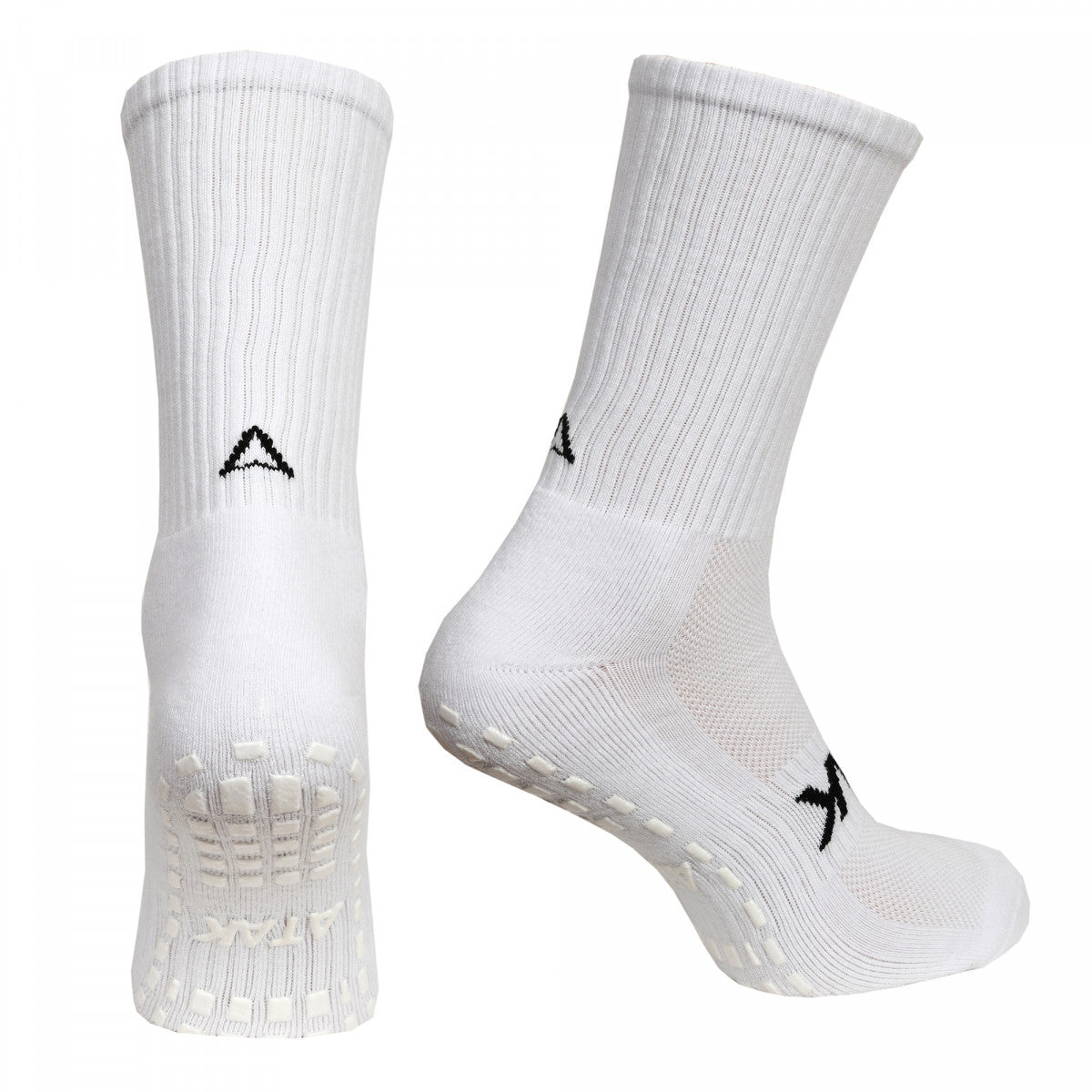 ATAK SHOX MID LEG GRIP SOCKS-WHITE