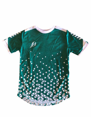 BOURKE SPORTS BUA TRAINING JERSEY (ADULT) - GREEN/WHITE