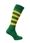 ATAK HOOP FOOTBALL SOCKS - GREEN & GOLD