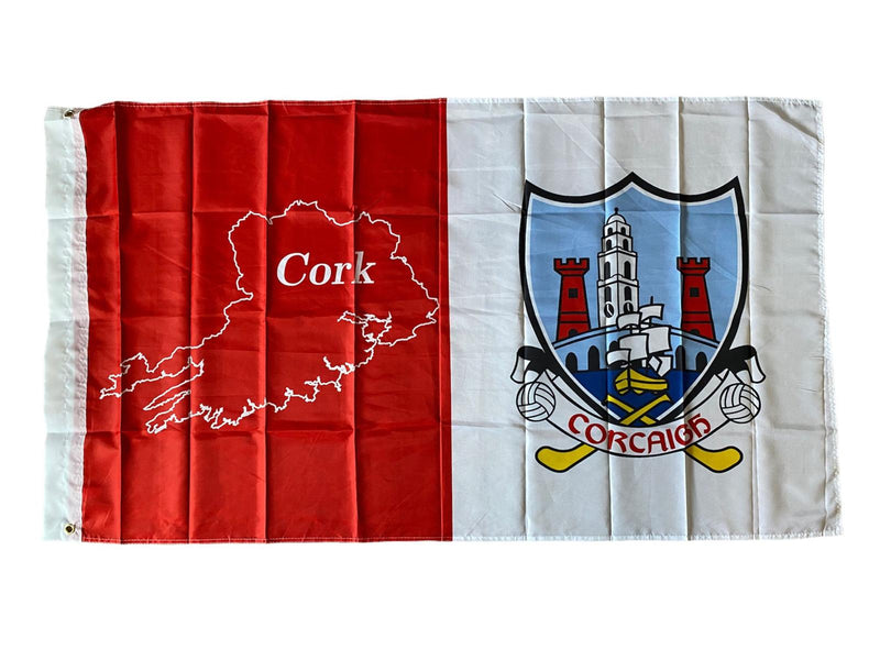 Cork GAA  - Flag  - Map  - 5ft x 3ft