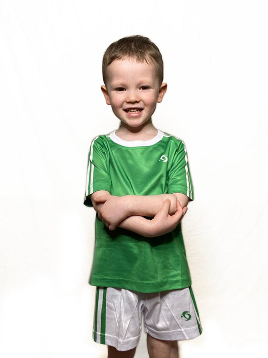 PREMIER SPORTS TRAINING JERSEY - KIDS (GREEN/WHITE)