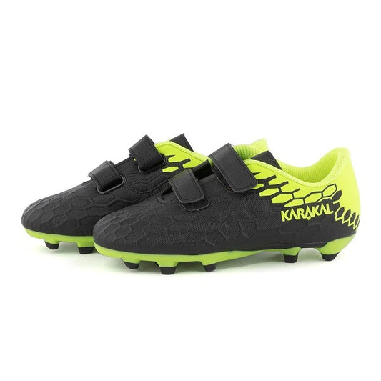 KARAKAL HEX FOOTBALL BOOTS - LIME/BLACK