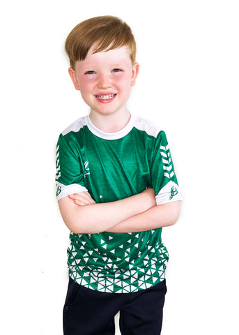 BOURKE SPORTS BUA TRAINING JERSEY (KIDS) GREEN/WHITE