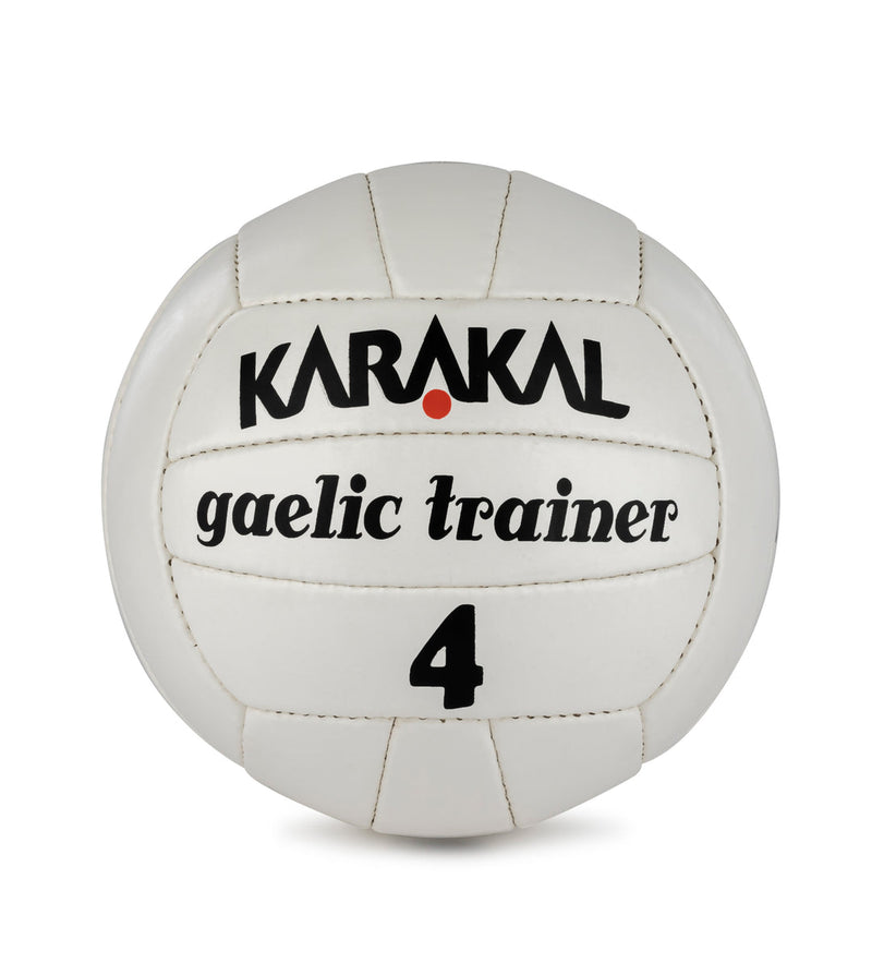 Karakal  - Gaelic Training Football  - White  - Size 4/5