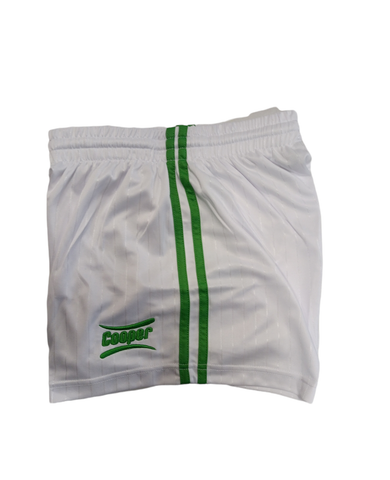 COOPER GAA SHORTS JUNIOR - WHITE/GREEN