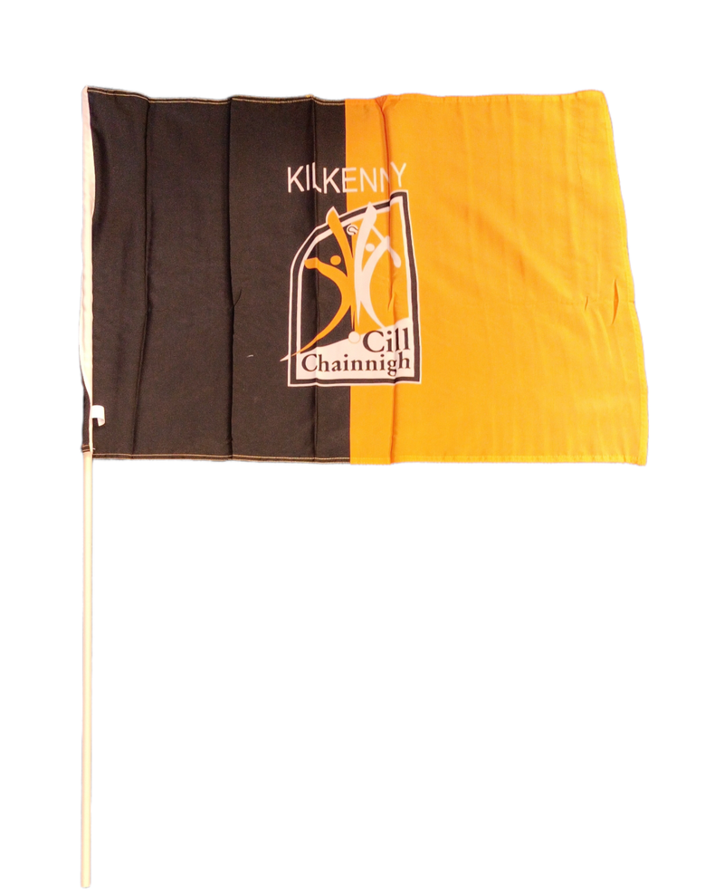 Kilkenny GAA  - Flag on Stick  - 12in x 18in