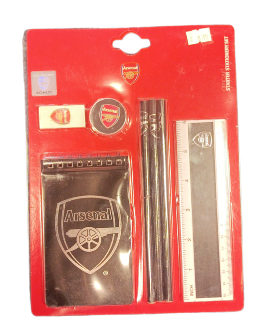 ARSENAL BLACK STATIONERY SET