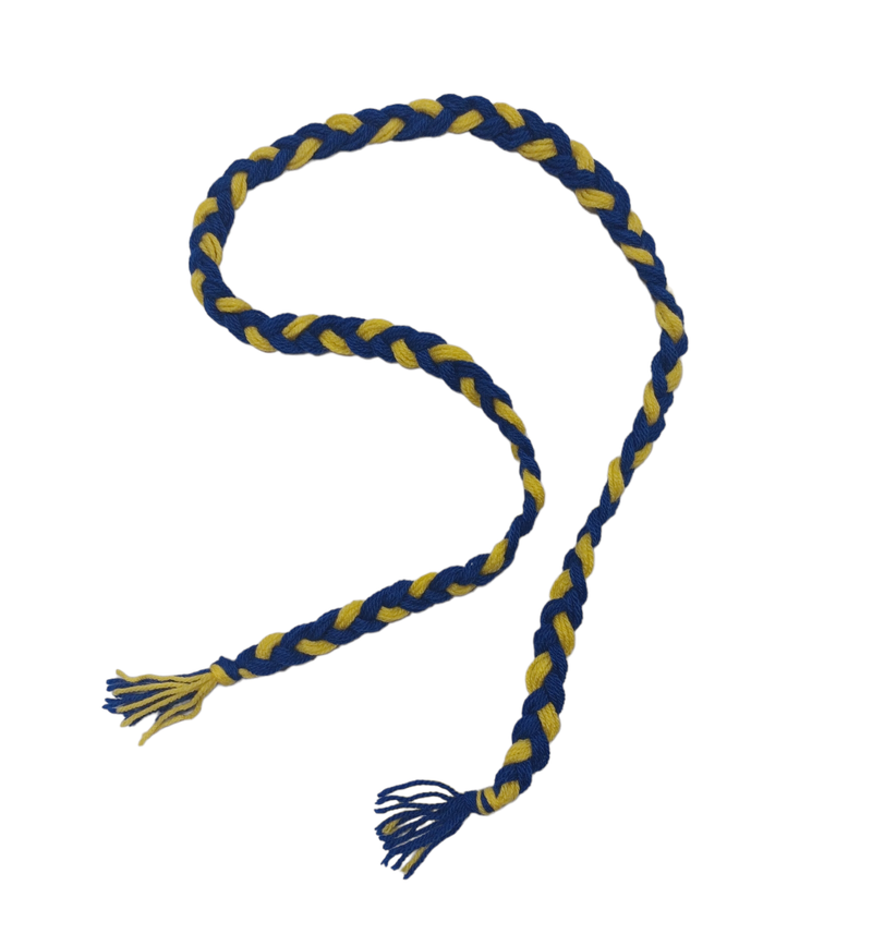 Wool Supporters Plait - Blue/Gold