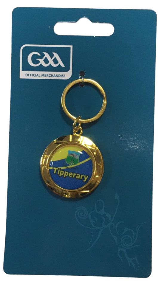 TIPPERARY GAA KEYRING - GOLD