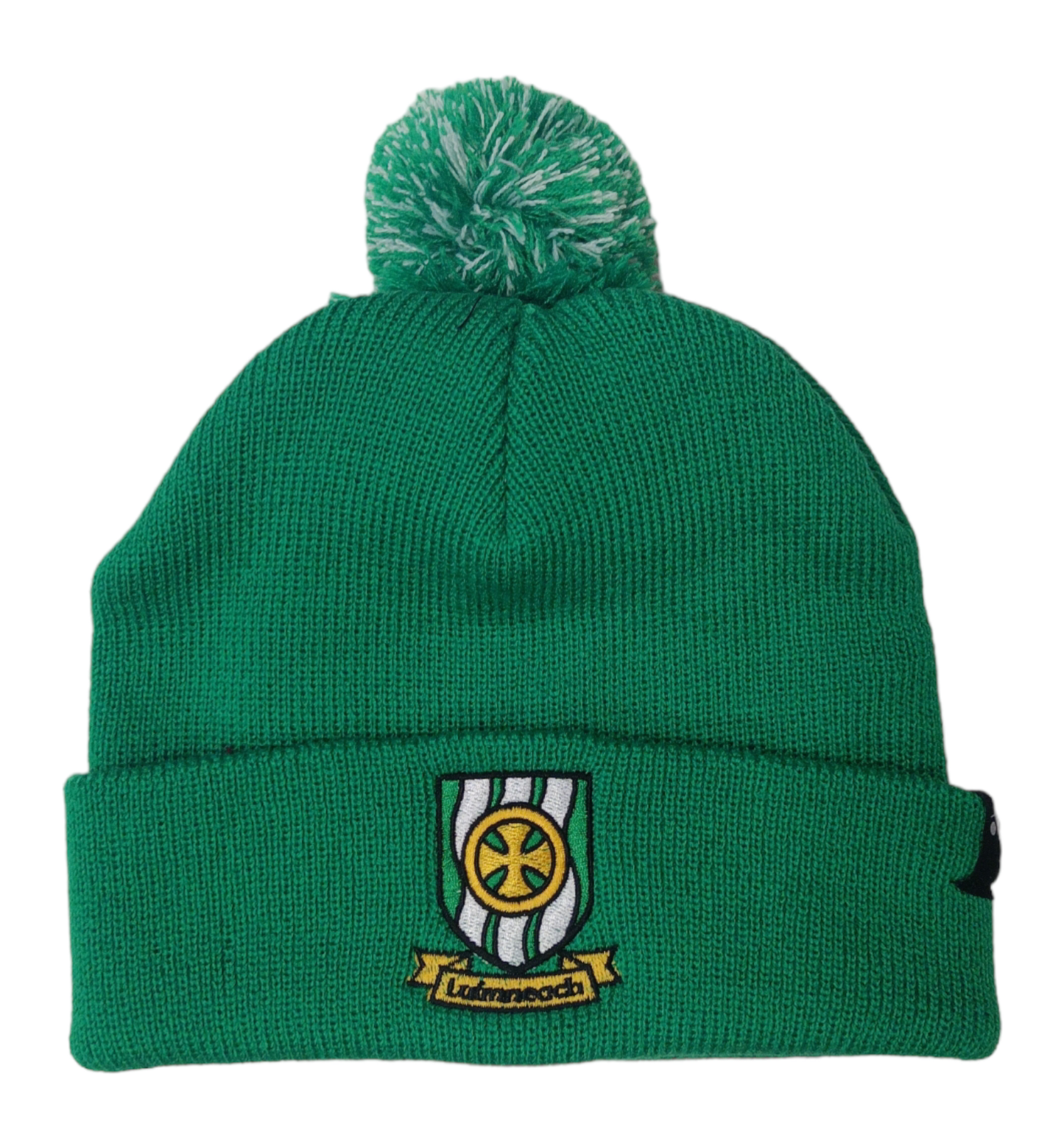 PREMIER SPORTS - RETRO LIMERICK BOBBLE HAT (GREEN/WHITE BOBBLE)