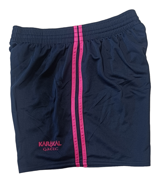 KARAKAL ELITE GAA SHORTS JUNIOR - NAVY/PINK