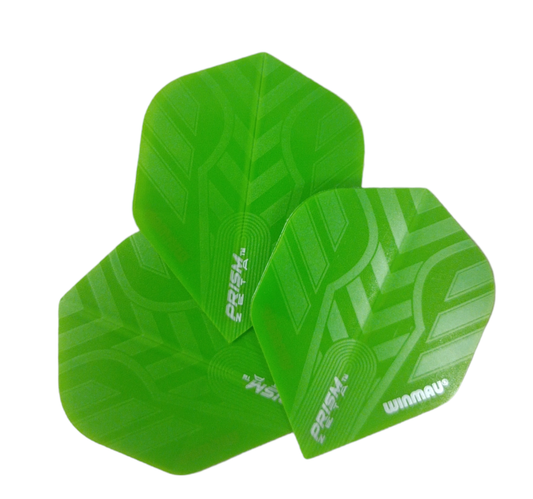 WINMAU PRISM ZETA DART FLIGHTS - GREEN