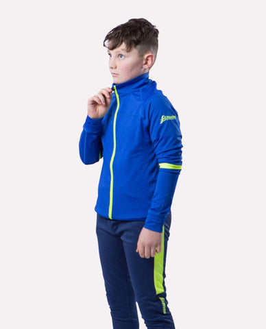 BOURKE SPORTS ALPHA FULL ZIP (BLUE/LUMINOUS) KIDS
